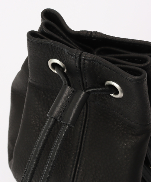 FRAMeWORK(フレームワーク)の「BRICK/ブリック 別注DEERSKIN POOLバッグ(ショルダーバッグ・レディース・ブラック・FREE)」の8枚目の写真