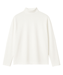 [ユニセックス] RESERVE オーバーフィット モックネックTシャツ [ホワイト]