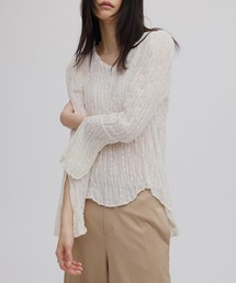 Ameri | TULLE FRINGE WASHER BLOUSE(シャツ/ブラウス)