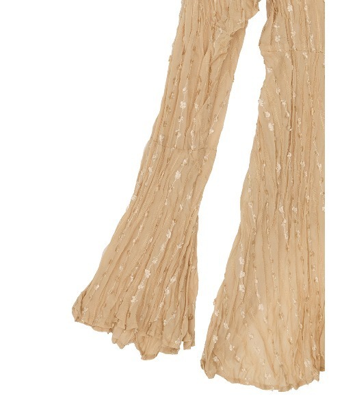 Ameri（アメリ）の「TULLE FRINGE WASHER BLOUSE（シャツ/ブラウス・レディース・アイボリー/ブラック/ベージュ・FREE）」の5枚目の写真