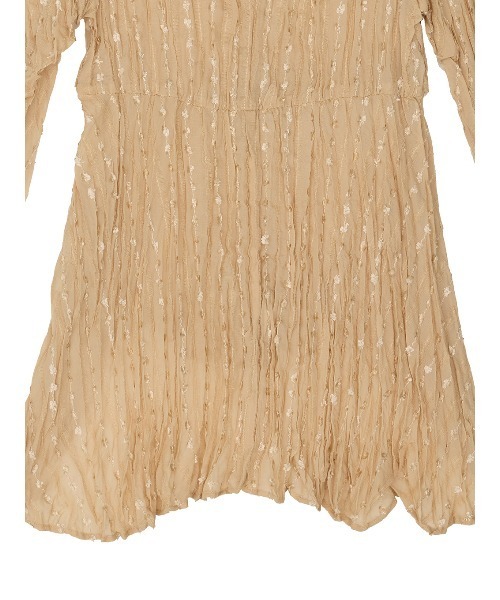 Ameri（アメリ）の「TULLE FRINGE WASHER BLOUSE（シャツ/ブラウス・レディース・アイボリー/ブラック/ベージュ・FREE）」の4枚目の写真