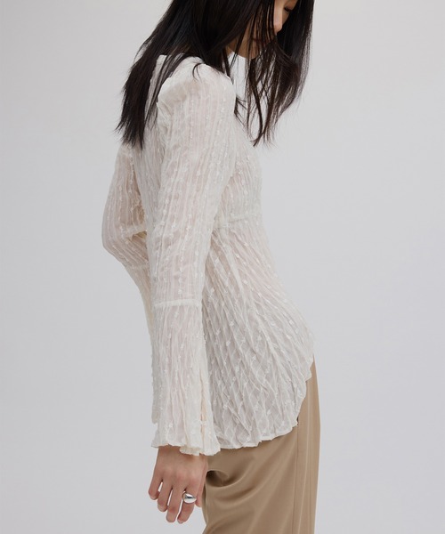 TULLE FRINGE WASHER BLOUSE（シャツ/ブラウス）｜Ameri（アメリ）の