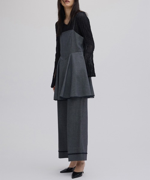 Ameri（アメリ）の「TULLE FRINGE WASHER BLOUSE（シャツ/ブラウス・レディース・アイボリー/ブラック/ベージュ・FREE）」の18枚目の写真