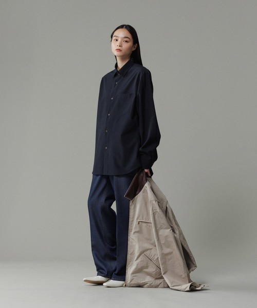 ADAM ET ROPE'(アダムエロペ)の「【NIKKE】ストレート デニム スラックス / ADAM ET ROPE' JEANS -IMAG-(スラックス・メンズ・ブラック系その他2/ブラック/ネイビー・XL/L/M/S)」の9枚目の写真