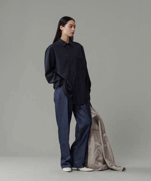 ADAM ET ROPE'(アダムエロペ)の「【NIKKE】ストレート デニム スラックス / ADAM ET ROPE' JEANS -IMAG-(スラックス・メンズ・ブラック系その他2/ブラック/ネイビー・XL/L/M/S)」の10枚目の写真