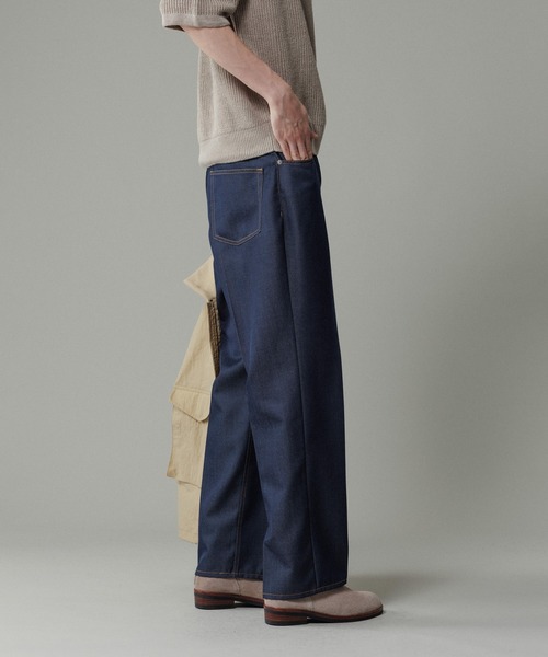 ADAM ET ROPE'(アダムエロペ)の「【NIKKE】ストレート デニム スラックス / ADAM ET ROPE' JEANS -IMAG-(スラックス・メンズ・ブラック系その他2/ブラック/ネイビー・XL/L/M/S)」の12枚目の写真