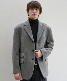 TRIP LE SENS（トリップ ル センス）の「[F/W]ツーフラップポケット3Bブレザー_ヘリンボーンブラック（テーラードジャケット）」