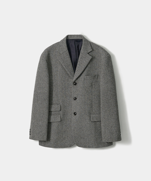 TRIP LE SENS（トリップ ル センス）の「[F/W]ツーフラップポケット3Bブレザー_ヘリンボーンブラック（テーラードジャケット・メンズ・その他・M/L）」の6枚目の写真