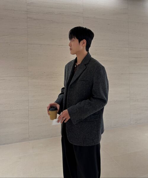TRIP LE SENS（トリップ ル センス）の「[F/W]ツーフラップポケット3Bブレザー_ヘリンボーンブラック（テーラードジャケット・メンズ・その他・M/L）」の10枚目の写真