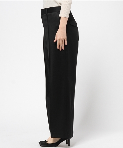 FRAMeWORK(フレームワーク)の「ウールサテン ワイドパンツ◆(その他パンツ・レディース・ブラック/チャコールグレー/ネイビー・36/38/40)」の17枚目の写真