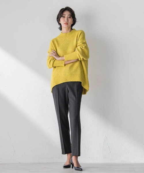 la.f…(ラエフ)の「【WEB限定】”毎日頼れる”ゆったりモックネックニット(ニット/セーター・レディース・キャメル/レッド/イエロー/チャコールグレー・9号)」の14枚目の写真