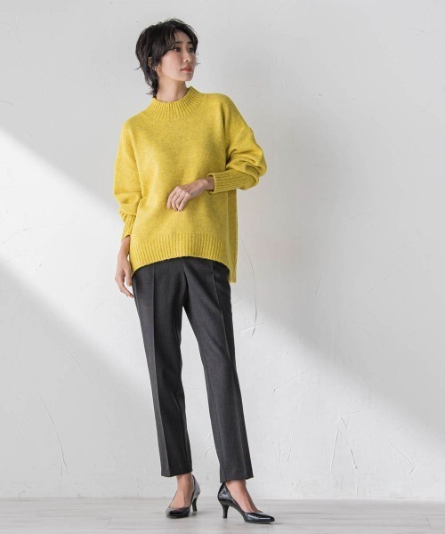 la.f…(ラエフ)の「【WEB限定】”毎日頼れる”ゆったりモックネックニット(ニット/セーター・レディース・キャメル/レッド/イエロー/チャコールグレー・9号)」の16枚目の写真