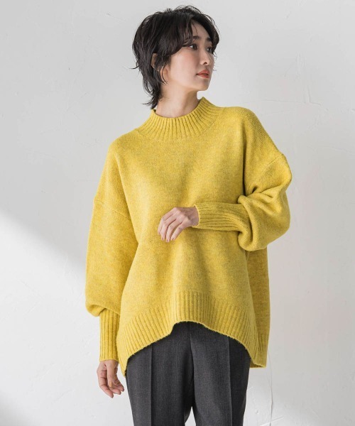 la.f…(ラエフ)の「【WEB限定】”毎日頼れる”ゆったりモックネックニット(ニット/セーター・レディース・キャメル/レッド/イエロー/チャコールグレー・9号)」の13枚目の写真