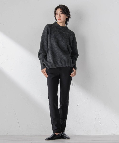la.f…(ラエフ)の「【WEB限定】”毎日頼れる”ゆったりモックネックニット(ニット/セーター・レディース・キャメル/レッド/イエロー/チャコールグレー・9号)」の20枚目の写真