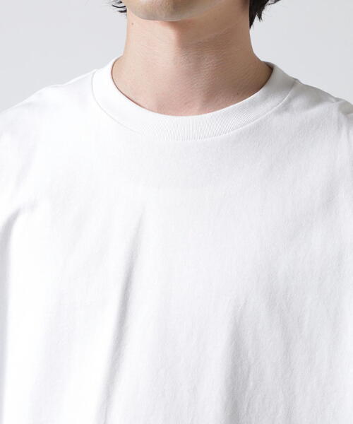 ATON(エイトン)の「ATON (エイトン)12/- AIR SPINNING | LOOSE FIT LONG SLEEVE T-SHIRT(Tシャツ/カットソー・メンズ・ホワイト/ブラック・2/4/6)」の14枚目の写真