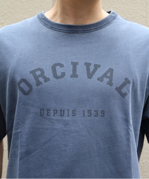 ORCIVAL（オーシバル）の「ORCIVAL/オーシバル　ヴィンテージプリントTEE　VINTAGE PRINT TEE　OR-C0525 TAB（Tシャツ/カットソー・レディース・ネイビー/チャコールグレー・5/4）」の3枚目の写真