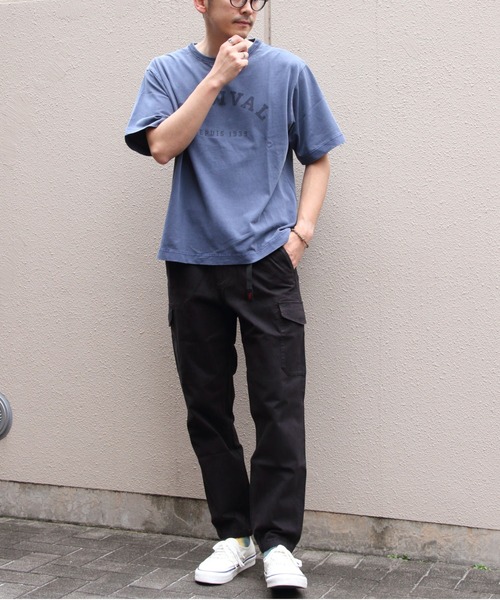 ORCIVAL（オーシバル）の「ORCIVAL/オーシバル　ヴィンテージプリントTEE　VINTAGE PRINT TEE　OR-C0525 TAB（Tシャツ/カットソー・レディース・ネイビー/チャコールグレー・5/4）」の7枚目の写真