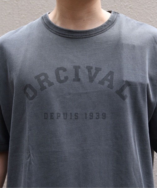 ORCIVAL（オーシバル）の「ORCIVAL/オーシバル　ヴィンテージプリントTEE　VINTAGE PRINT TEE　OR-C0525 TAB（Tシャツ/カットソー・レディース・ネイビー/チャコールグレー・5/4）」の10枚目の写真