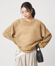 green label relaxing（グリーンレーベルリラクシング）の「ペーパー ニット プルオーバー ウォッシャブル（ニット/セーター）」