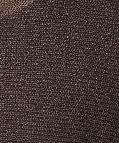 green label relaxing（グリーンレーベルリラクシング）の「ペーパー ニット プルオーバー ウォッシャブル（ニット/セーター・レディース・ナチュラル/ダークブラウン/ベージュ・FREE）」の16枚目の写真