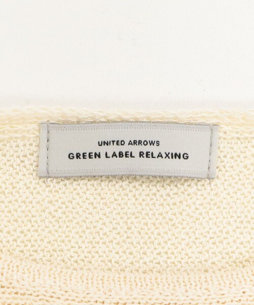 green label relaxing（グリーンレーベルリラクシング）の「ペーパー ニット プルオーバー ウォッシャブル（ニット/セーター・レディース・ナチュラル/ダークブラウン/ベージュ・FREE）」の15枚目の写真