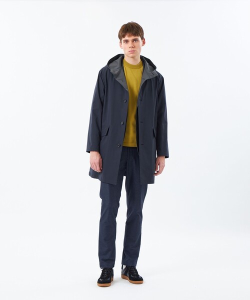 MACKINTOSH PHILOSOPHY(マッキントッシュ フィロソフィー)の「シャドーリップストップ BALBY HOOD(バルビー フード)(ステンカラーコート・メンズ・ダークネイビー/グリーン系その他4・38/40)」の3枚目の写真