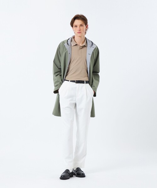MACKINTOSH PHILOSOPHY(マッキントッシュ フィロソフィー)の「シャドーリップストップ BALBY HOOD(バルビー フード)(ステンカラーコート・メンズ・ダークネイビー/グリーン系その他4・38/40)」の4枚目の写真