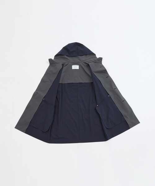 MACKINTOSH PHILOSOPHY(マッキントッシュ フィロソフィー)の「シャドーリップストップ BALBY HOOD(バルビー フード)(ステンカラーコート・メンズ・ダークネイビー/グリーン系その他4・38/40)」の10枚目の写真