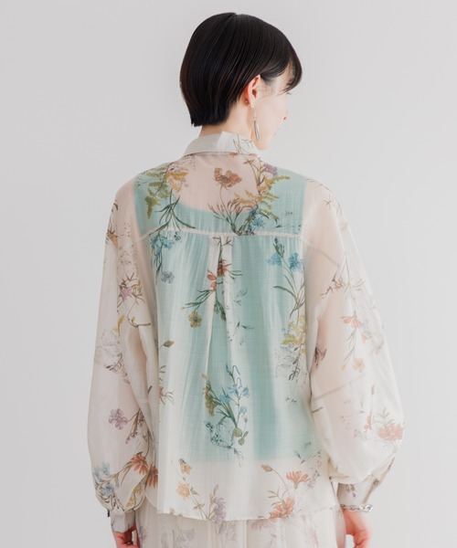 Paradise Picnic（パラダイスピクニック）の「TRANOI. ヴィンテージフラワーブラウス（シャツ/ブラウス・レディース・ベージュ/ブラック・FREE）」の20枚目の写真