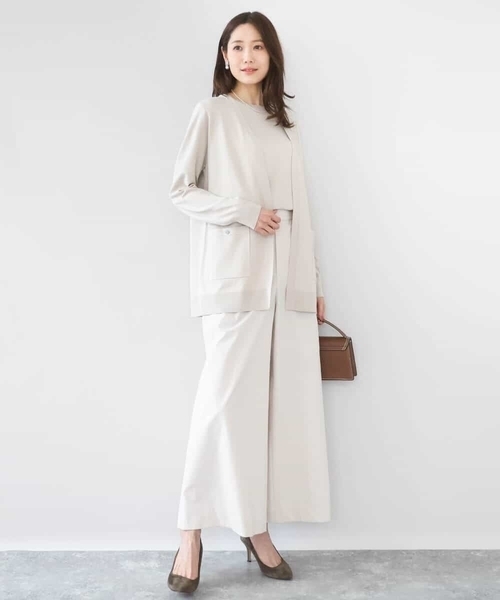 MK MICHEL KLEIN（エムケーミッシェルクラン）の「[洗える]カラーニットアンサンブル（アンサンブル・レディース・ライトブルー/オレンジ系その他/ネイビー/ベージュ・38）」の22枚目の写真