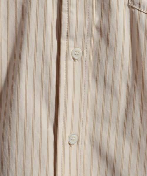 BAYFLOW（ベイフロー）の「アーバンストライプシャツ（シャツ/ブラウス・メンズ・ブルー/ベージュ/グリーン・LARGE/MEDIUM）」の5枚目の写真