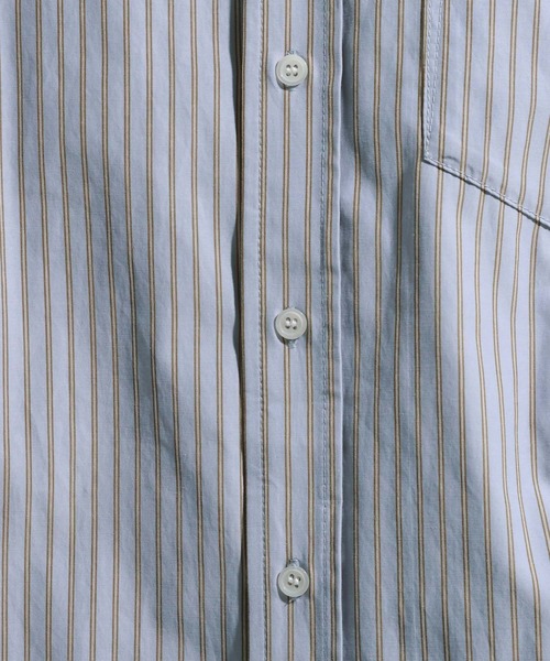 BAYFLOW（ベイフロー）の「アーバンストライプシャツ（シャツ/ブラウス・メンズ・ブルー/ベージュ/グリーン・LARGE/MEDIUM）」の9枚目の写真