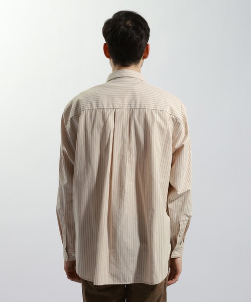 BAYFLOW（ベイフロー）の「アーバンストライプシャツ（シャツ/ブラウス・メンズ・ブルー/ベージュ/グリーン・LARGE/MEDIUM）」の12枚目の写真