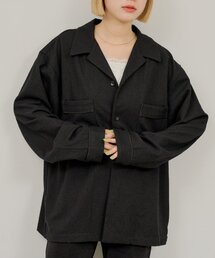 【WHIMSIC/SETUP対応/2サイズ展開】パイピングパジャマシャツ