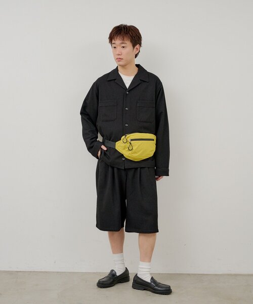 WHIMSIC(ウィムジック)の「【WHIMSIC/SETUP対応/2サイズ展開】パイピングパジャマシャツ(シャツ/ブラウス・メンズ・ブラック/グレー/ネイビー・FREE)」の19枚目の写真