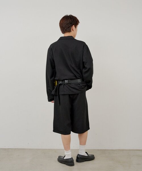 WHIMSIC(ウィムジック)の「【WHIMSIC/SETUP対応/2サイズ展開】パイピングパジャマシャツ(シャツ/ブラウス・メンズ・ブラック/グレー/ネイビー・FREE)」の21枚目の写真