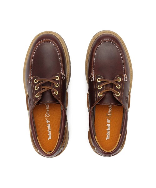 Timberland(ティンバーランド)の「【Timberland/ティンバーランド】STONE STREET BOAT SHOES / ボートシューズ / スリーアイ(モカシン/デッキシューズ・レディース・ダークブラウン/ベージュ・23/24/25)」の16枚目の写真
