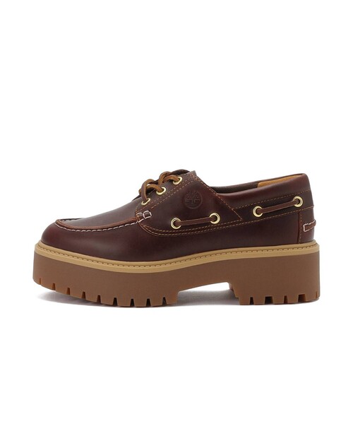 Timberland(ティンバーランド)の「【Timberland/ティンバーランド】STONE STREET BOAT SHOES / ボートシューズ / スリーアイ(モカシン/デッキシューズ・レディース・ダークブラウン/ベージュ・23/24/25)」の17枚目の写真