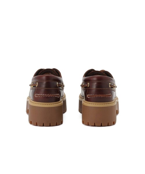 Timberland(ティンバーランド)の「【Timberland/ティンバーランド】STONE STREET BOAT SHOES / ボートシューズ / スリーアイ(モカシン/デッキシューズ・レディース・ダークブラウン/ベージュ・23/24/25)」の18枚目の写真