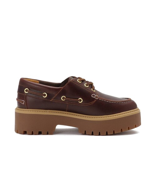 Timberland(ティンバーランド)の「【Timberland/ティンバーランド】STONE STREET BOAT SHOES / ボートシューズ / スリーアイ(モカシン/デッキシューズ・レディース・ダークブラウン/ベージュ・23/24/25)」の19枚目の写真
