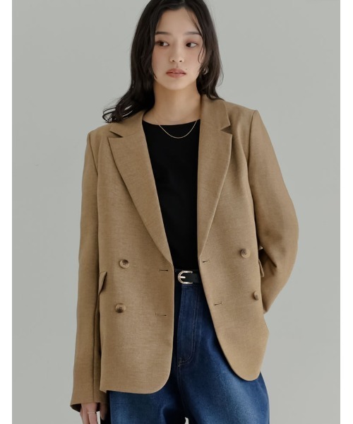 teraDANTON アイボリー カジュアルジャケット 2026S/S PRE ORDER][UVカット]ドライタッチホップサックダブル