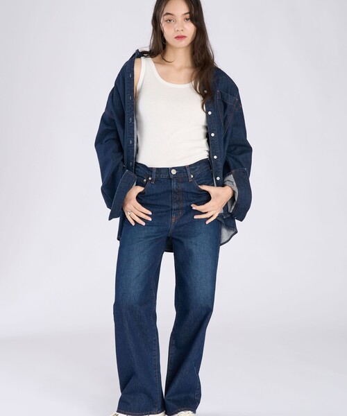 To b. by agnes b.(トゥービーバイアニエスベー)の「To b. by agnes b. × NEEDBY heritage LUNA WITH TO B.(その他パンツ・レディース・ブルー系その他・24/23/25)」の3枚目の写真