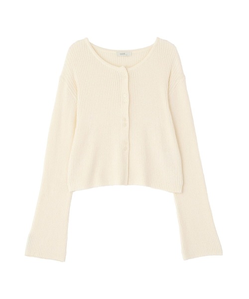 earth music&ecology(アースミュージックアンドエコロジー)の「【2026SS】リブクロップドカーディガン(カーディガン/ボレロ・レディース・ミント/ブラック/アイボリー・FREE)」の22枚目の写真