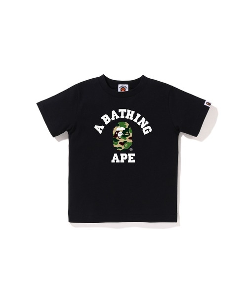 A BATHING APE（アベイシングエイプ）の「ABC CAMO COLLEGE TEE（Tシャツ/カットソー・キッズ・ブラック×ピンク/ホワイト×ピンク/ブラック×ブルー/ホワイト×グリーン/ブラック×グリーン/ホワイト×ブルー・90/130/110/100/140/120）」の5枚目の写真