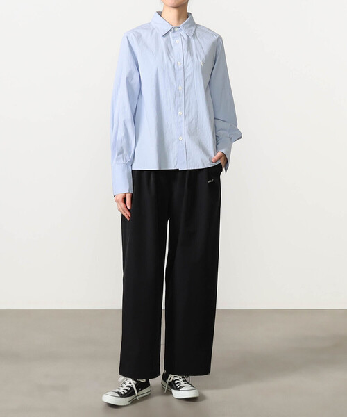 GYMPHLEX(ジムフレックス)の「Gymphlex | ワイドストレート イージーパンツ WOMEN(その他パンツ・レディース・ブラック/グレイッシュベージュ・12)」の13枚目の写真