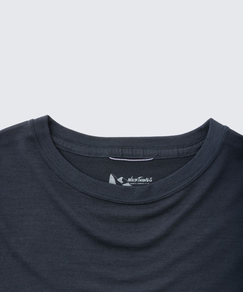 WILD THINGS(ワイルドシングス)の「ウール S/S Tシャツ│WOOL S/S TEE(Tシャツ/カットソー・メンズ・ネイビー/グリーン系その他/グレー/ブラック・M/XL/L/S)」の9枚目の写真