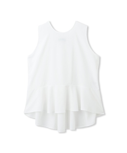 QUEENS COURT（クイーンズコート）の「サイドスリットニット×ペプラムヘムインナーSET≪手洗い可能≫（ニット/セーター・レディース・ネイビー/ホワイト系その他・M）」の6枚目の写真