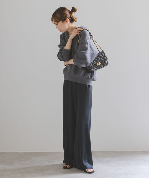 maison-vincent（メゾンヴァンサン）の「《WEB限定追加4》Maison Vincent/メゾンヴァンサン チェーンバッグ（ショルダーバッグ・レディース・ブラック/ベージュ・FREE）」の9枚目の写真