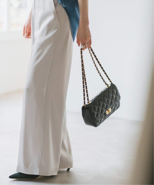 maison-vincent（メゾンヴァンサン）の「《WEB限定追加4》Maison Vincent/メゾンヴァンサン チェーンバッグ（ショルダーバッグ・レディース・ブラック/ベージュ・FREE）」の12枚目の写真