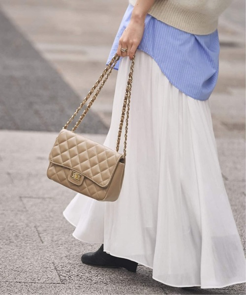 maison-vincent（メゾンヴァンサン）の「《WEB限定追加4》Maison Vincent/メゾンヴァンサン チェーンバッグ（ショルダーバッグ・レディース・ブラック/ベージュ・FREE）」の18枚目の写真